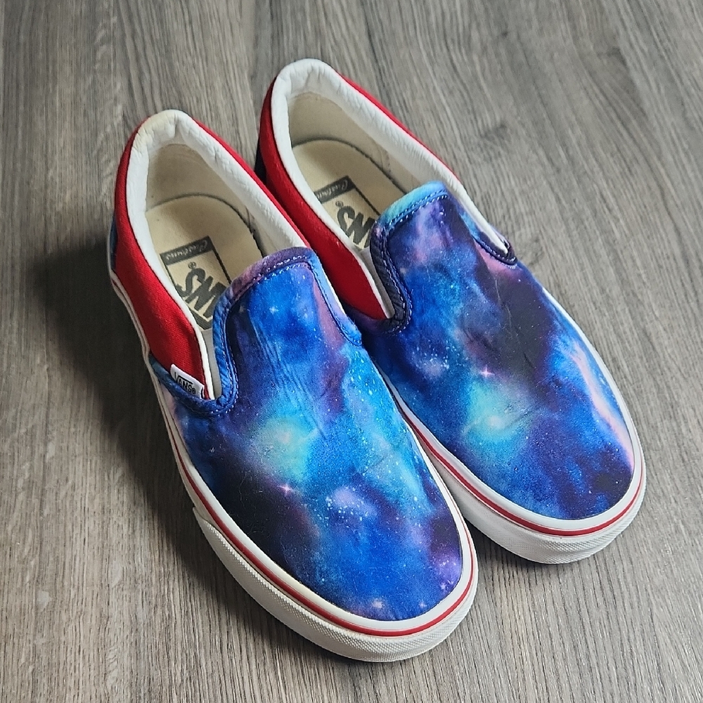 Vans Galaxy slip-on sneakers, size 7.5